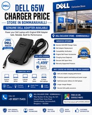 Dell 65W Charger Price Store in Bommanahalli | Genuine Dell Adapter Av